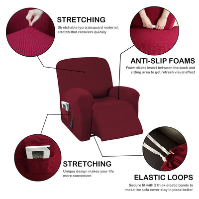 Funda Elástica para Sillón Reclinable de Color Sólido - Image 32