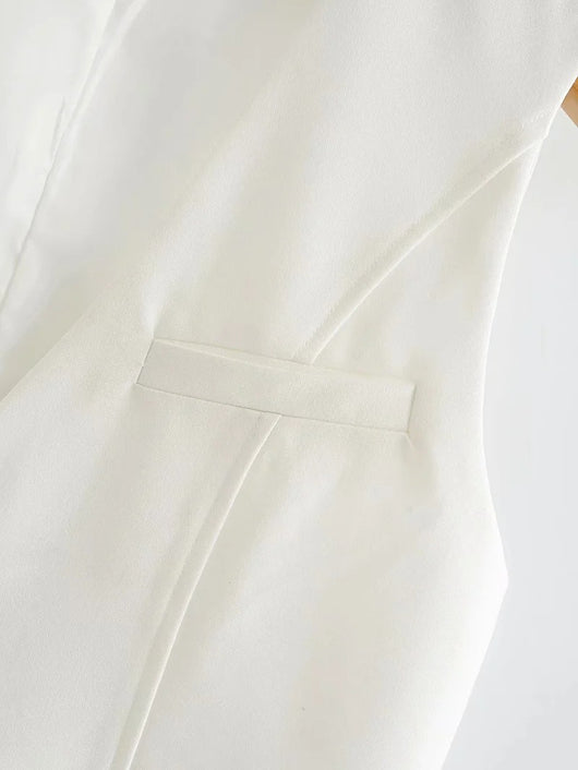 Chaleco Escote V Estilo Europeo Verano - Diseño Moderno - Image 4