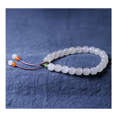 Pulsera de Jade Hetian Blanco Raíz de Loto - Image 4