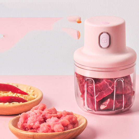 Picador Eléctrico de Alimentos Inalámbrico - Trituradora de Ajo 250ml