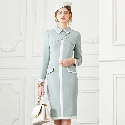 Falda Lápiz Elegante de Manga Larga con Cintura Ajustada - Image 2