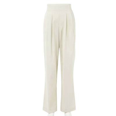 Pantalones Casuales Mujer Cintura Elástica Plisados Corte Recto - Image 6