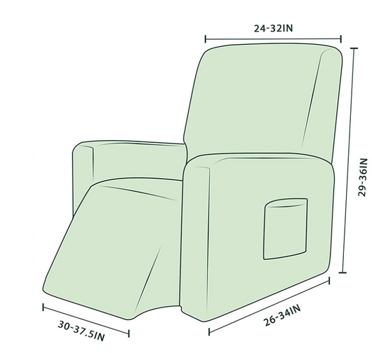 Funda Elástica para Sillón Reclinable de Color Sólido - Image 16