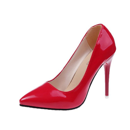 Zapatos de Tacón Fino Elegantes para Mujer - Punta Aguda Charol Brillante - Image 11