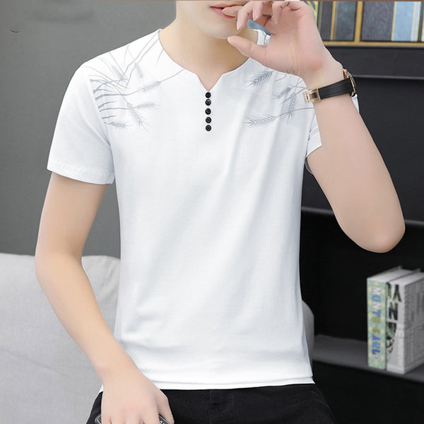 Camiseta Deportiva Hombre Manga Corta Chao Brand - Algodón Puro Verano