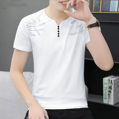 Camiseta Deportiva Hombre Manga Corta Chao Brand - Algodón Puro Verano