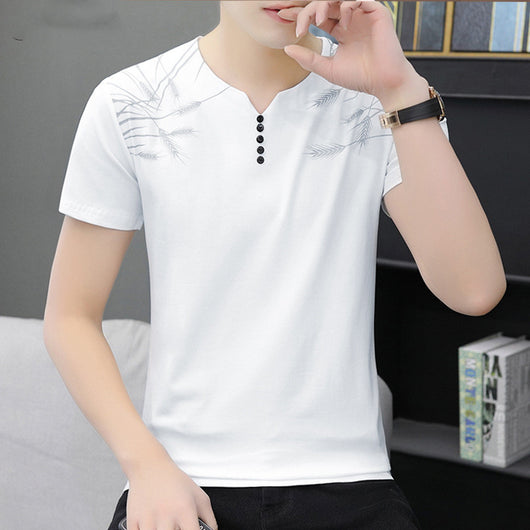 Camiseta Deportiva Hombre Manga Corta Chao Brand - Algodón Puro Verano