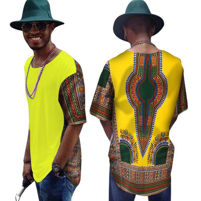 Camiseta de Algodón para Hombre con Diseño Africano Daxiji - Image 16