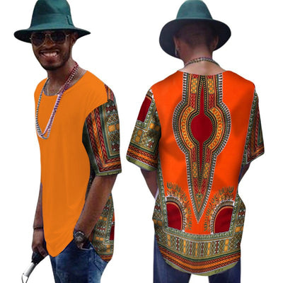 Camiseta de Algodón para Hombre con Diseño Africano Daxiji - Image 11