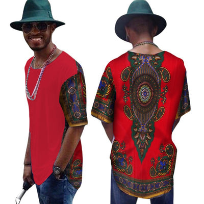 Camiseta de Algodón para Hombre con Diseño Africano Daxiji - Image 12