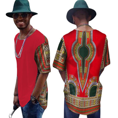 Camiseta de Algodón para Hombre con Diseño Africano Daxiji - Image 10