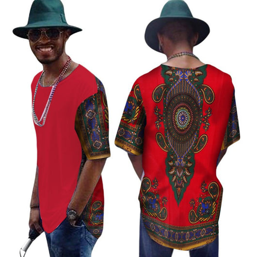 Camiseta de Algodón para Hombre con Diseño Africano Daxiji - Image 5