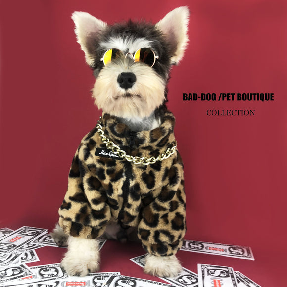 Abrigo Leopardo para Perros Pequeños - Ropa de Primavera y Otoño