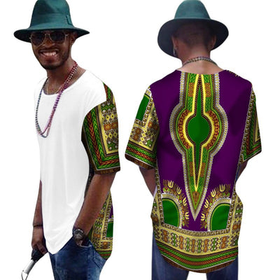 Camiseta de Algodón para Hombre con Diseño Africano Daxiji - Image 8