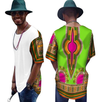 Camiseta de Algodón para Hombre con Diseño Africano Daxiji - Image 2