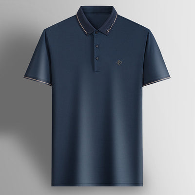 Camisa Polo de Seda Casual Business para Hombre - Manga Corta Transpirable - Image 6