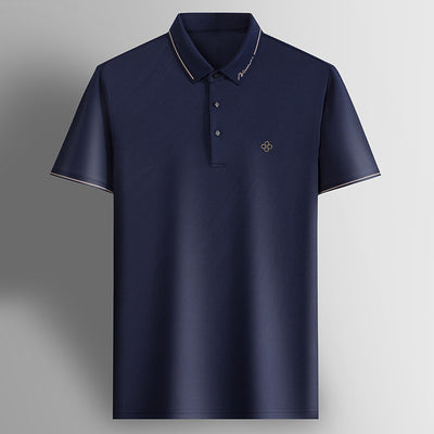 Camisa Polo de Seda Casual Business para Hombre - Manga Corta Transpirable - Image 4
