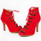 Zapatos de Baile Cómodos para Mujer con Tacón Medio-Alto y Suela Suave