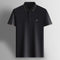 Camisa Polo de Seda Casual Business para Hombre - Manga Corta Transpirable