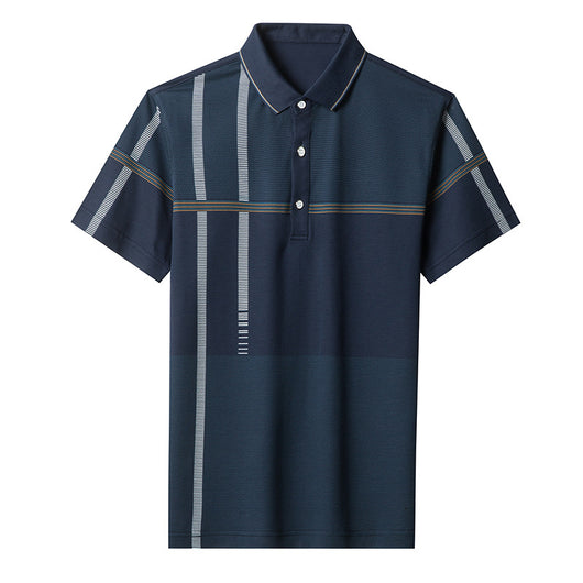 Polo Ejecutivo de Seda Helada para Hombre - Manga Corta Fresca y Elegante - Image 4