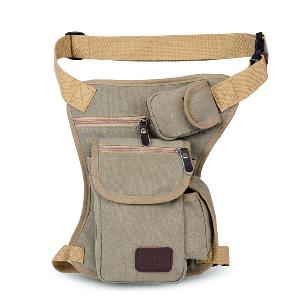 Bolsa de Lona para Pierna Casual - Estilo Coreano para Viajes y Pesca