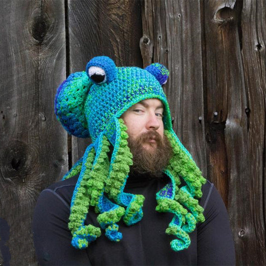 Gorro de Pulpo Tejido a Mano - Diseño Divertido y Único en Lana - Image 13