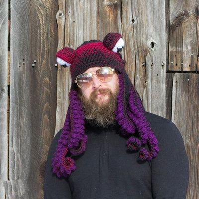 Gorro de Pulpo Tejido a Mano - Diseño Divertido y Único en Lana - Image 17
