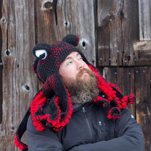 Gorro de Pulpo Tejido a Mano - Diseño Divertido y Único en Lana - Image 12
