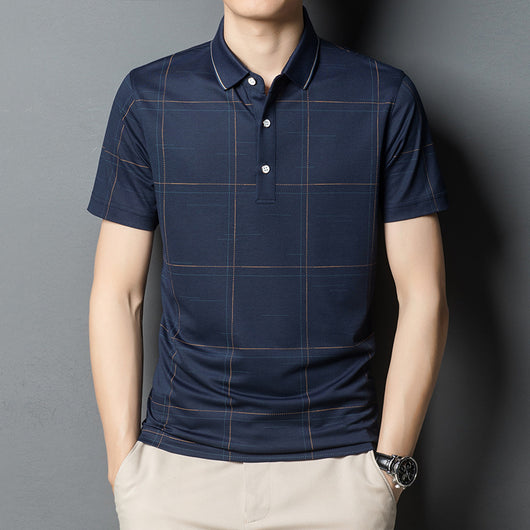 Camisa de Seda para Hombre sin Planchado - Rayas Ejecutivas Moderna - Image 11