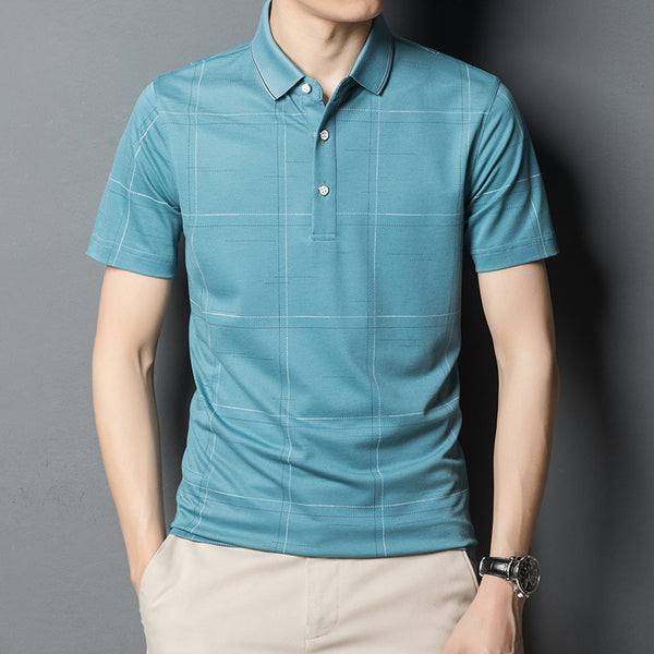 Camisa de Seda para Hombre sin Planchado - Rayas Ejecutivas Moderna - Image 3