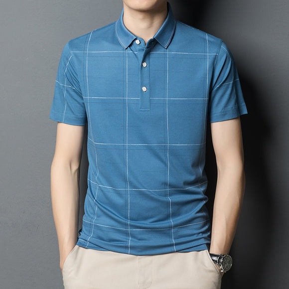 Camisa de Seda para Hombre sin Planchado - Rayas Ejecutivas Moderna