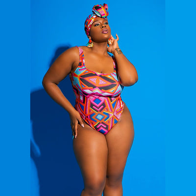 Traje de Baño Estampado Talla Grande para Mujer - Diseño Fashion One Piece - Image 8