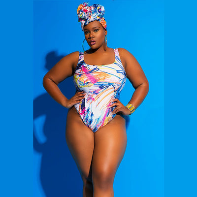 Traje de Baño Estampado Talla Grande para Mujer - Diseño Fashion One Piece - Image 12