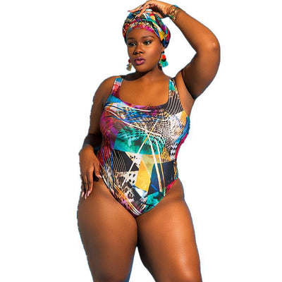 Traje de Baño Estampado Talla Grande para Mujer - Diseño Fashion One Piece - Image 4