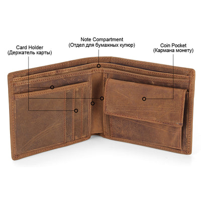 Billetera de Cuero Genuino para Hombres - Cuero Crazy Horse Premium - Image 13