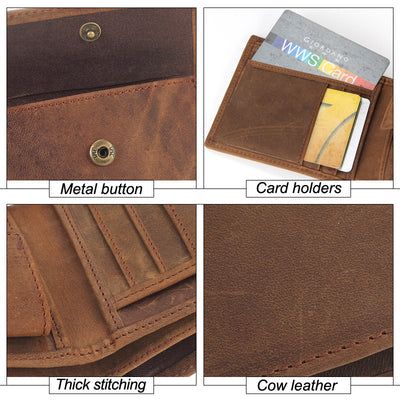Billetera de Cuero Genuino para Hombres - Cuero Crazy Horse Premium - Image 6