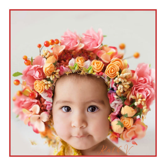 Diadema Floral para Bebé y Niña - Accesorios para el Cabello con Flores - Image 10