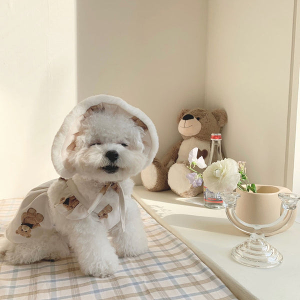 Falda Tirantes para Perro con Diseño Osito Bichón Teddy