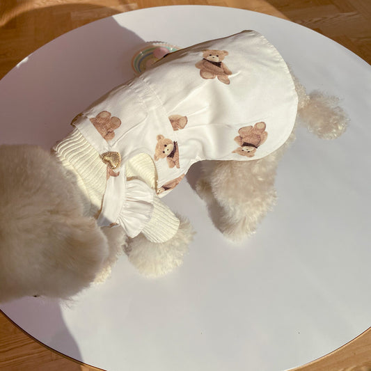 Falda Tirantes para Perro con Diseño Osito Bichón Teddy - Image 2