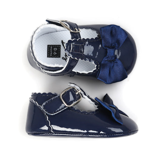 Zapatos de Princesa para Bebé con Moño y Espejo Brillante - Image 11