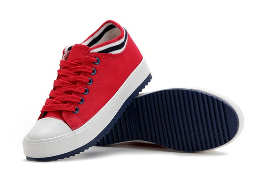 Zapatos de Lona Ligeros y Equilibrados para Mujer con Ribete de Color Sólido - Image 20