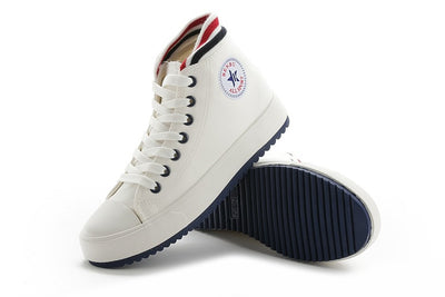 Zapatos de Lona Ligeros y Equilibrados para Mujer con Ribete de Color Sólido - Image 6