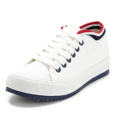 Zapatos de Lona Ligeros y Equilibrados para Mujer con Ribete de Color Sólido - Image 9