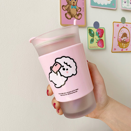 Vaso Térmico de Vidrio Doble con Tapa - Ideal para Estudiantes y Profesionales - Image 3