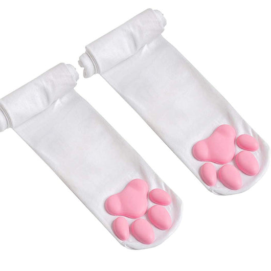 Calcetines Largos Anime Pata de Gato Hasta la Rodilla - Cosplay 2D