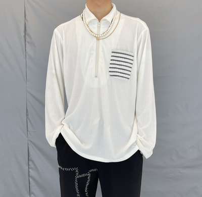 Blusa Blanca de Manga Larga Clásica y Versátil