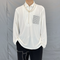 Blusa Blanca de Manga Larga Clásica y Versátil