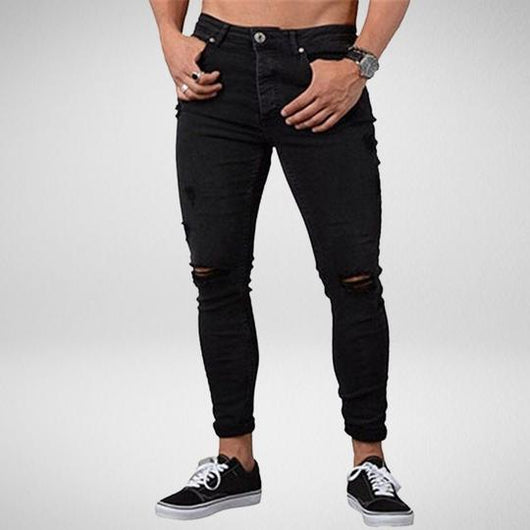 Jeans Rotos para Hombre con Desgarre en los Tobillos - Image 4