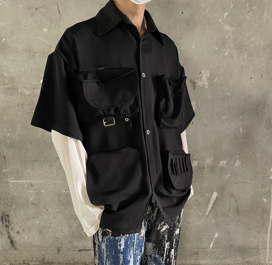 Camisa Casual Suelta de Manga Corta Ligera - Image 2