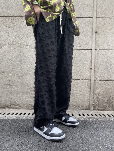 Pantalones Deportivos Holgados con Cintura Elástica y Textura Acanalada - Image 2